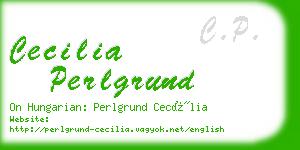 cecilia perlgrund business card